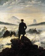 Caspar David Friedrich The Wanderer above the Mists oil painting artist